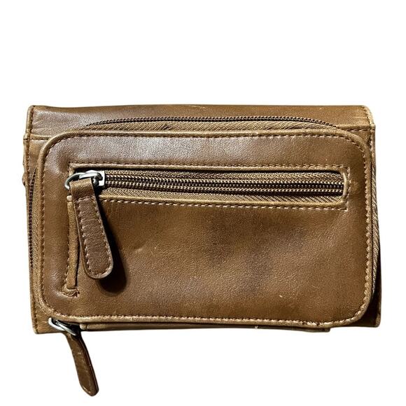 Vintage 90s Brown Leather Wallet - Picture 5 of 5